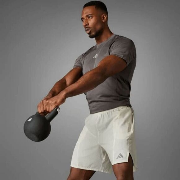 Adidas Men's Training HIIT HEAT.RDY Shorts 7" Chalk White Size XS - Picture 1 of 10